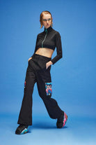 Ace Nayman-Theresa Black Crop Top-Crop Top-1-Milagron.com