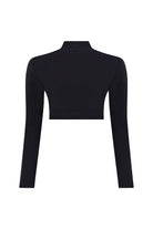 Ace Nayman-Theresa Black Crop Top-Crop Top-3-Milagron.com