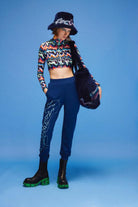 Ace Nayman-Theresa Multicolor Crop Top-Crop Top-1-Milagron.com