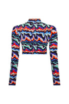 Ace Nayman-Theresa Multicolor Crop Top-Crop Top-3-Milagron.com