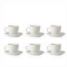 Acme Evolution 6'Lı Espresso Fincan Seti Beyaz