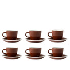 Acme Evolution 6'Lı Espresso Fincan Seti Kahverengi