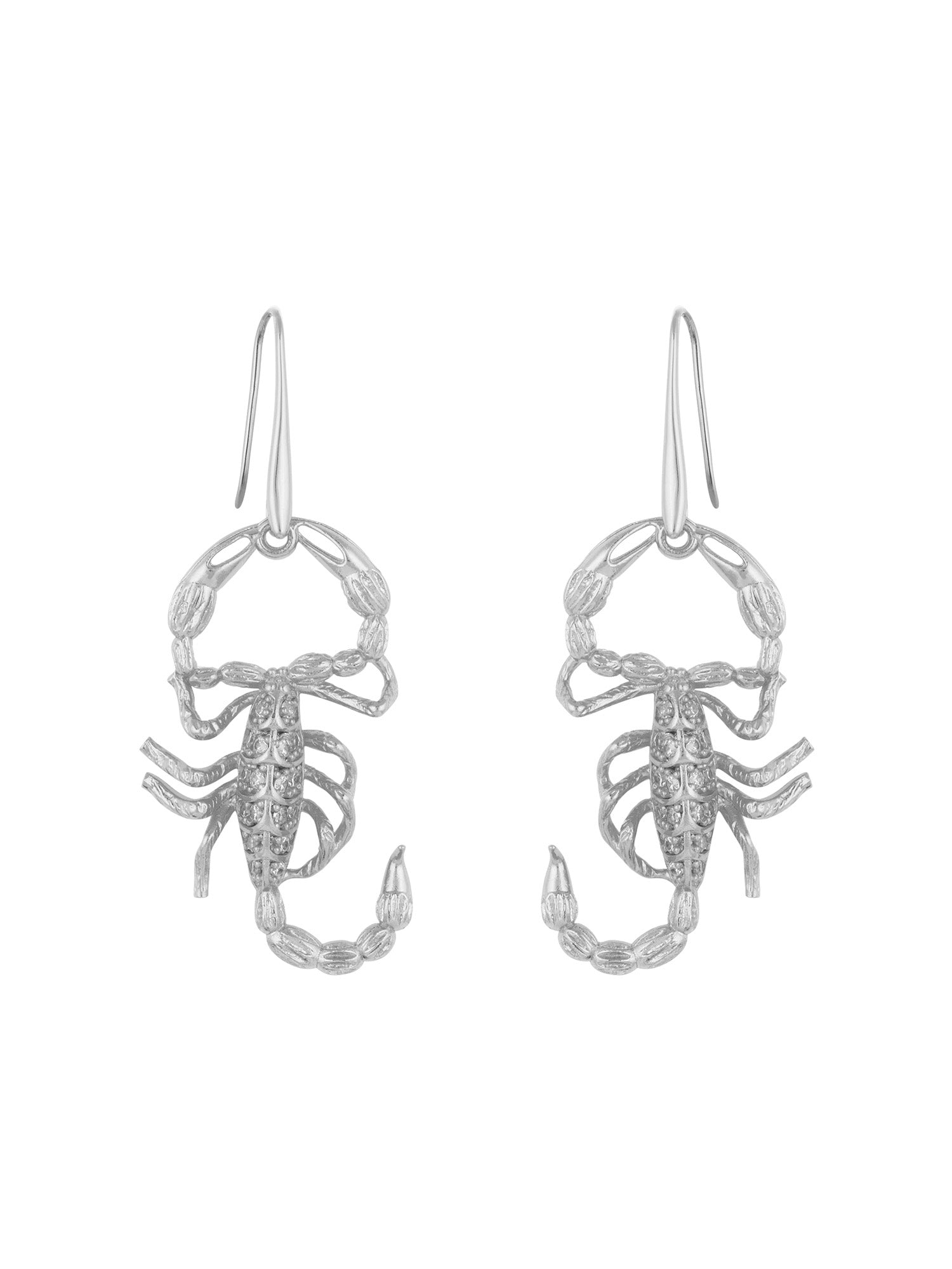 Akrep Küpe Gümüş