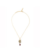 Aden Newyork-Dragon Kolye Altin Kirmizi-Kolye-1-Milagron.com