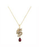 Aden Newyork-Dragon Kolye Altin Kirmizi-Kolye-2-Milagron.com