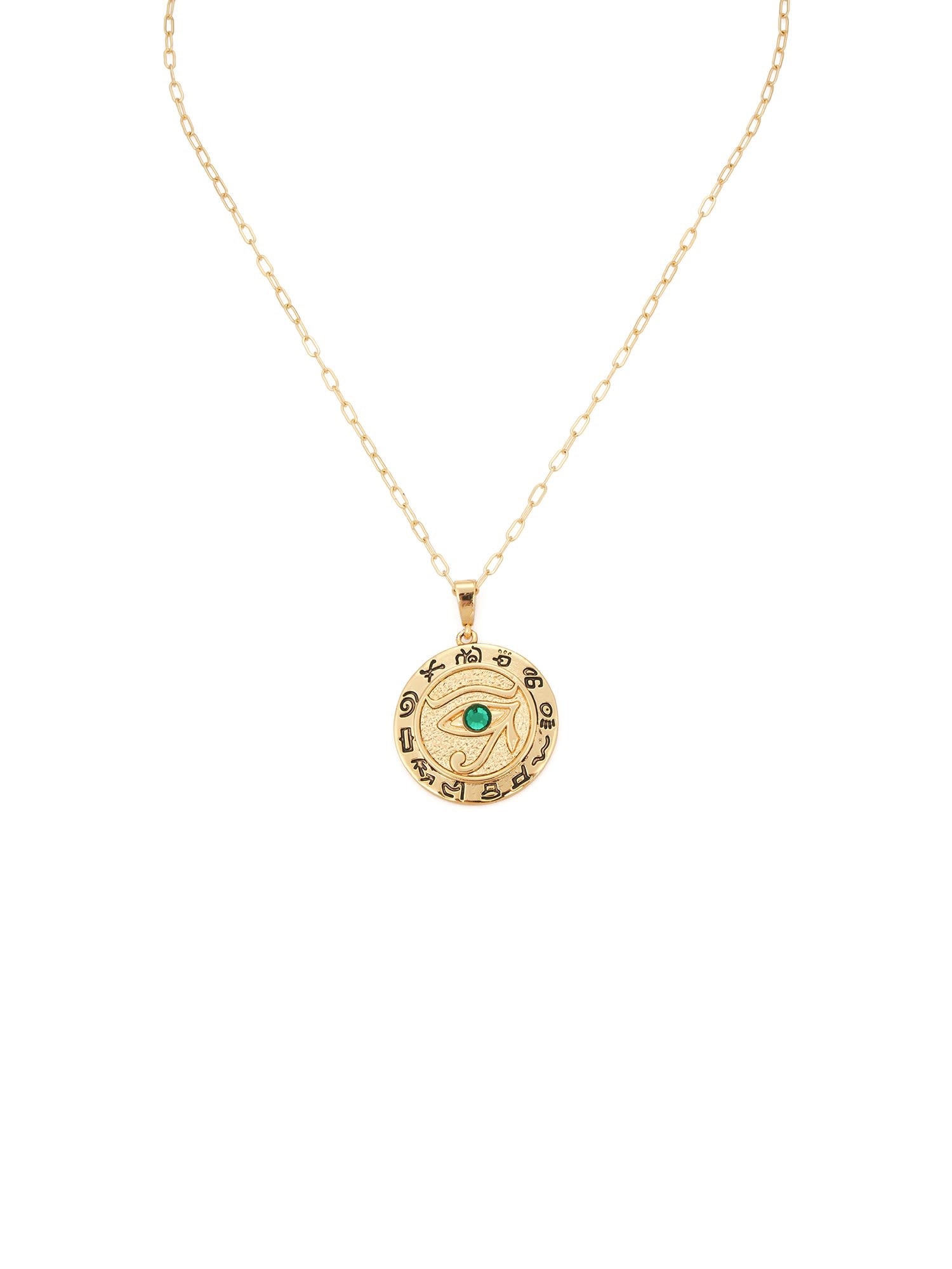 Aden Newyork-Eye Of Horus Kolye Altin-Kolye-2-Milagron.com