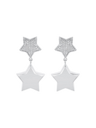 Aden Newyork-Lady Luck Küpe Rhodium-Küpe-1-Milagron.com