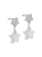 Aden Newyork-Lady Luck Küpe Rhodium-Küpe-2-Milagron.com