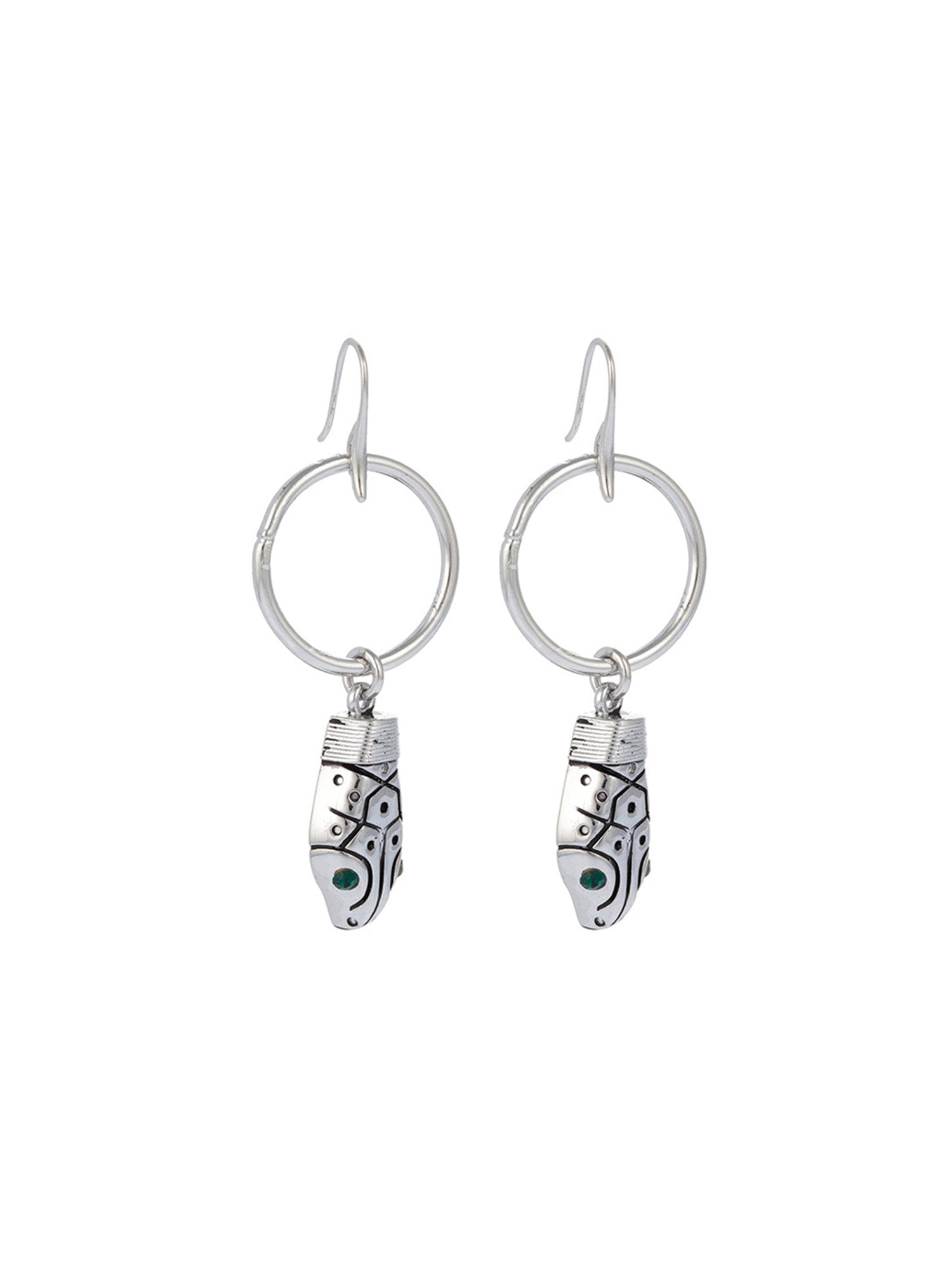 Aden Newyork-Python Küpe Gümüş-Küpe-2-Milagron.com