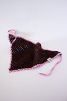 Waffle Kroşe Bandana - Dark Brown - 1