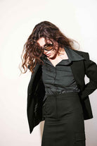 Agic-Düşük Bel Kargo Cepli Midi Boy Etek-Etek-4-Milagron.com