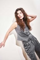 Agic-Gri Kısa Yelek-Yelek-6-Milagron.com