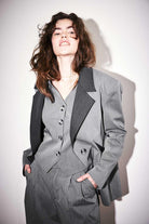 Agic-Oversize Gri Füme Astarlı Ceket-Ceket-4-Milagron.com