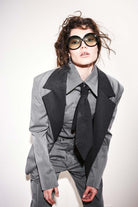 Agic-Oversize Gri Füme Astarlı Ceket-Ceket-6-Milagron.com