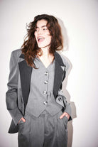 Agic-Oversize Gri Füme Astarlı Ceket-Ceket-8-Milagron.com