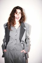 Agic-Oversize Gri Füme Astarlı Ceket-Ceket-9-Milagron.com