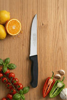 Lazerli Tırtıklı Sürmene Sebze Meyve Biftek Steak Mutfak Bıçağı 24 Cm Lazer Bileme Sürbisa 61005-Lz