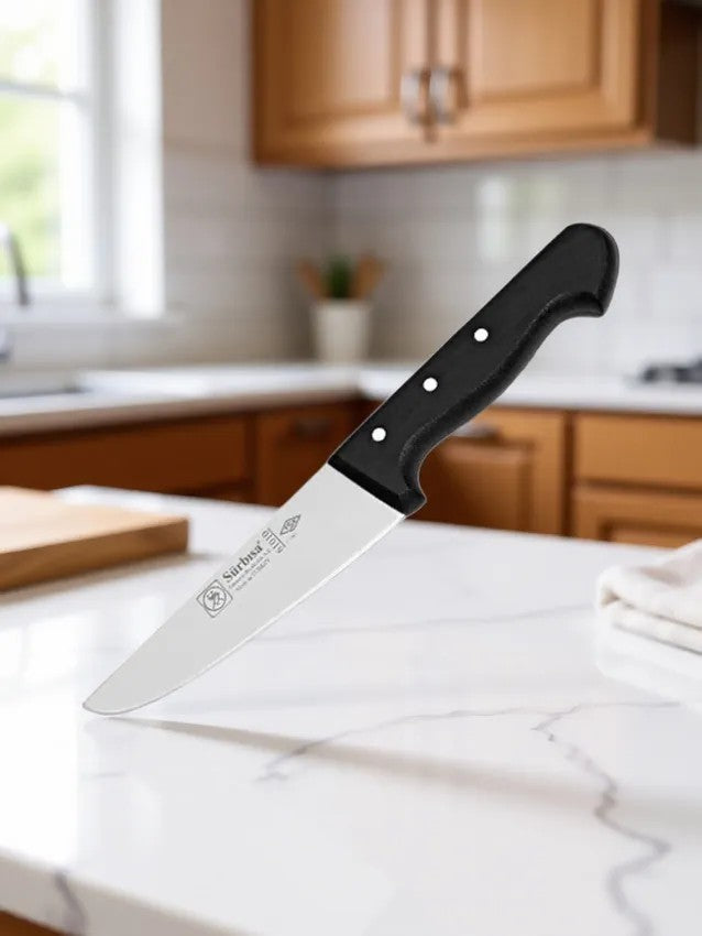 Sürmene Et Kasap Kurban Bıçağı 23.5 Cm Et Kesim Deri Yüzme Sıyırma Ekmek Sebze Mutfak Sürbisa 61010