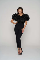 Alaii-Yaka Volanlı İpek Organze Tulum-Tulum-3-Milagron.com