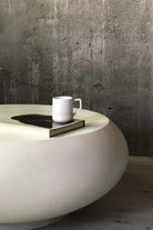 Alanco Design-Karen Açık Bej Polyester Orta Sehpa (Küçük)-Sehpa-2-Milagron.com