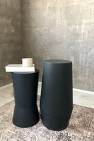 Alanco Design-Pureline Antrasit Kompakt 2'li Yan Sehpa-Sehpa-4-Milagron.com