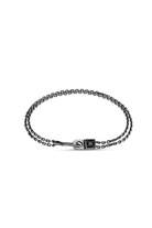 Aleyna Cebeci Jewelry-Arm In Arm Bileklik, Siyah Rodyum Kaplama Gümüş, Siyah Pırlanta-Bileklik-1-Milagron.com