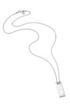 Aleyna Cebeci Jewelry-Rectangle Pırlantalı 925 Ayar Gümüş Kolye-Kolye-2-Milagron.com