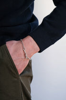 Aleyna Cebeci Jewelry-Rectangle Zincir Bileklik, 925 Ayar Gümüş-Bileklik-2-Milagron.com