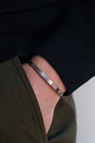 Aleyna Cebeci Jewelry-Simple Bileklik, 925 Ayar Gümüş, Pırlanta-Bileklik-2-Milagron.com