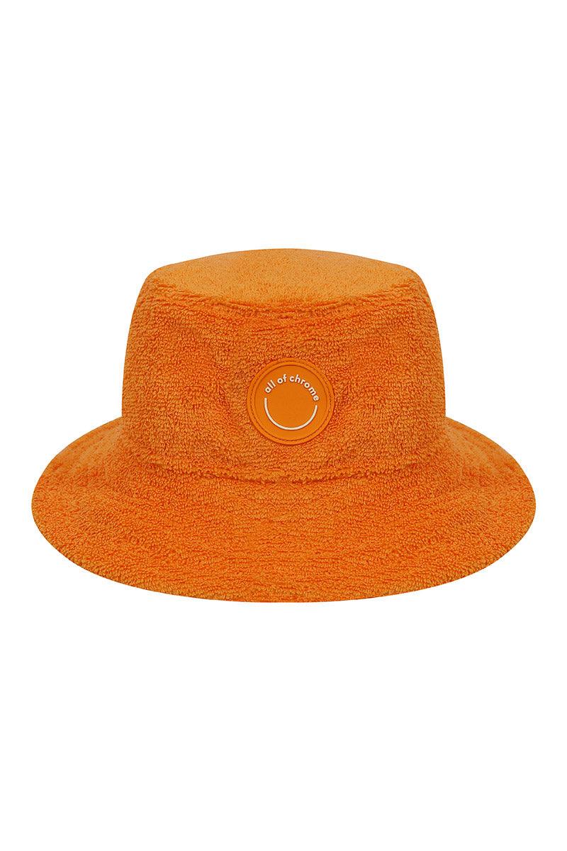All Of Chrome Turuncu Havlu Şapka Bucket Hat | Milagron