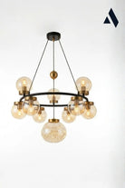 Celestra 9'lu Bal Camlı Modern Salon Avizesi - 0