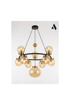 Celestra 9'lu Bal Camlı Modern Salon Avizesi - 3