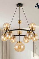Celestra 9'lu Bal Camlı Modern Salon Avizesi - 4
