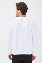 Allmur-Sycamore White Bisiklet Yaka Sweatshirt-Sweatshirts & Hoodies-2-Milagron.com