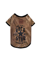 Alphadog Design-Rockstar Bakır Pet Tshirt-Köpek-1-Milagron.com
