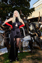 Alreves-Veronica Rose Details Satin Dress-Elbise-1-Milagron.com