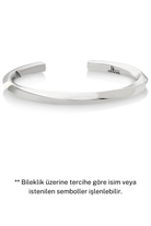 Altar-Özelleştirilebilir Camus Gümüş Bileklik ( İsim Veya Sembol)-Bileklik-1-Milagron.com
