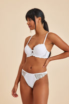 Amarelle-Paris Ekru Balenli Dantelli Dolgulu Push-up Sütyen-Sütyen-4-Milagron.com