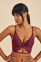 Amarelle-Roma Bordo Dantelli Dolgusuz Toparlayıcı Balkonet Sütyen-Sütyen-2-Milagron.com