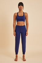 Amarelle-Sportive Lacivert Light Touch Bilekten Lastikli Jogger Eşofman Alt-Eşofman-2-Milagron.com