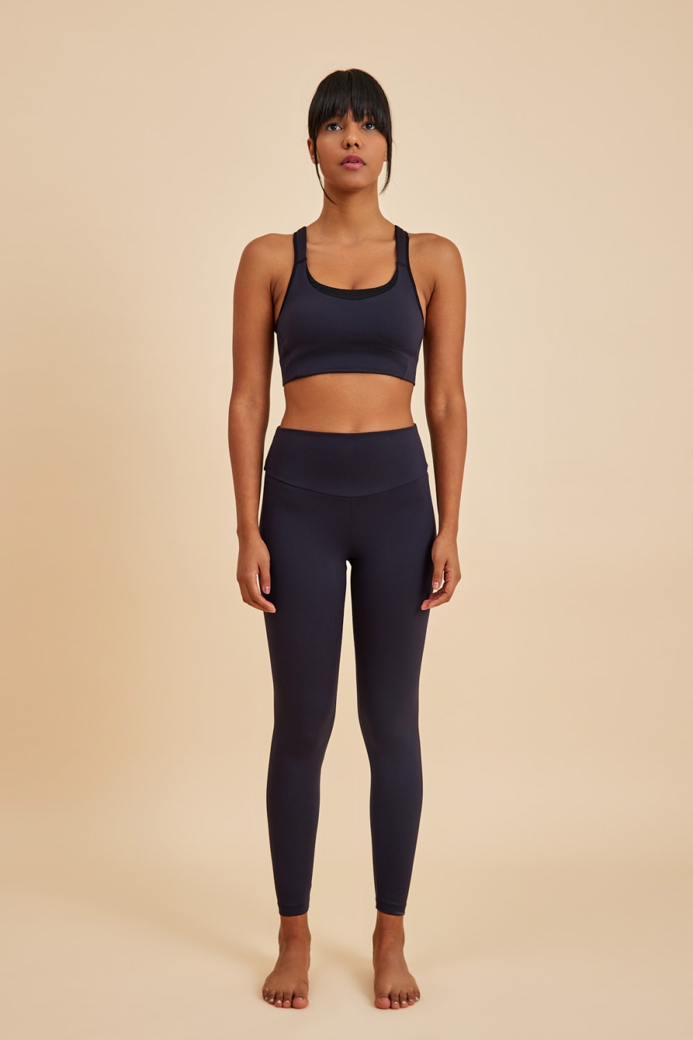 Amarelle-Sportive Siyah Light Touch Uzun Toparlayıcı Spor Taytı-Top-3-Milagron.com