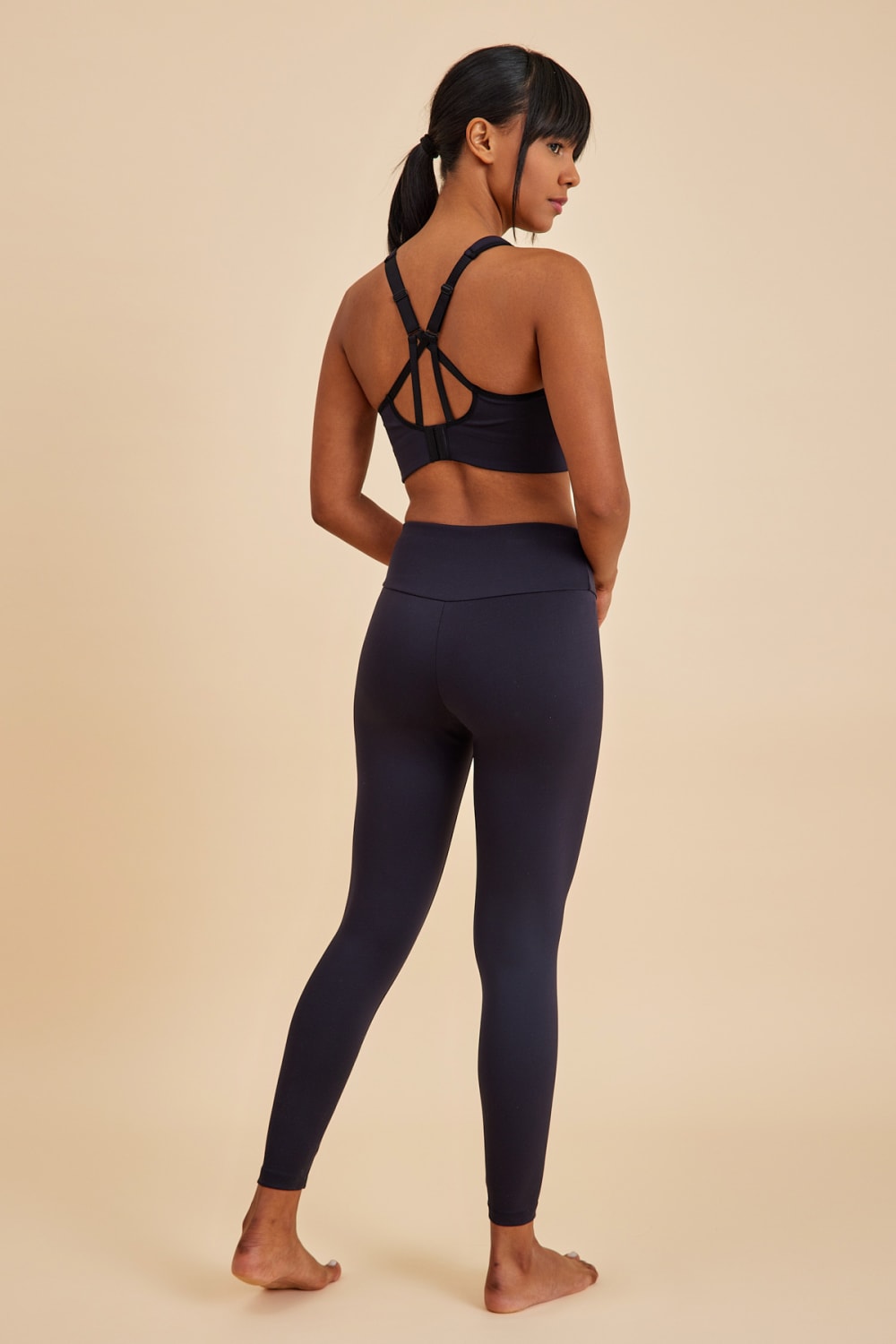 Amarelle-Sportive Siyah Light Touch Uzun Toparlayıcı Spor Taytı-Top-5-Milagron.com