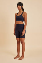 Amarelle-Sportive Siyah Light Touch Kısa Toparlayıcı Spor Taytı-Activewear-4-Milagron.com