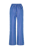 Amour Et Naturel-Beyaz Çizgili Beli Lastikli Bol Pantolon-Pantolon-1-Milagron.com