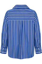 Amour Et Naturel-Beyaz Çizgili Oversize Gömlek-Gömlek-2-Milagron.com