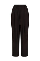 Amour Et Naturel-Tara Teknik Kumaşlı Pantolon Kahverengi-Kumaş Pantolon-1-Milagron.com