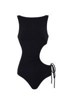 Anais & Margaux-Vivienne Black Cutout Swimsuit-Bikini & Mayo-4-Milagron.com