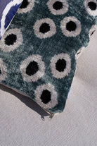 Ani Studio-Blake Silk Velvet Ikat Pillow Case-Yastık-3-Milagron.com