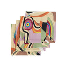 Ani Studio-Delta Linen Abstract Printed Napkin (Set Of 4) Sunrise-Peçete-1-Milagron.com