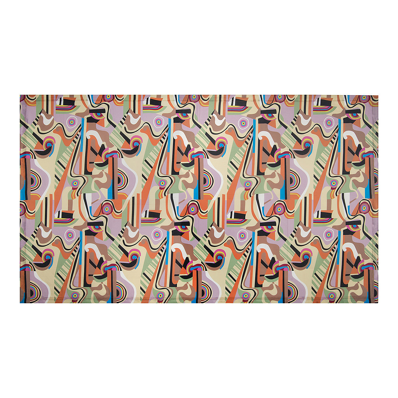 Ani Studio-Delta Linen Abstract Printed Tablecloth Sunrise-Masa Örtüleri-1-Milagron.com